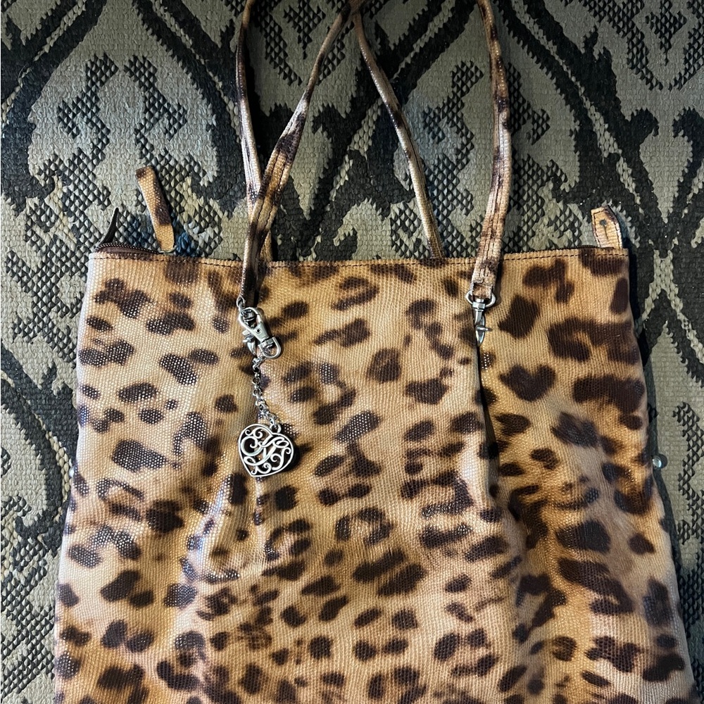 Leopard Print Leather Handbag by Kimberly Lynn Accessories